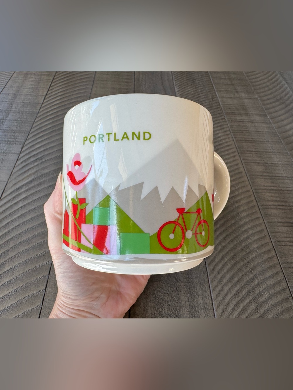 Starbucks Portland Oregon You Are Here Collection Ceramic Coffee Mug 14 oz